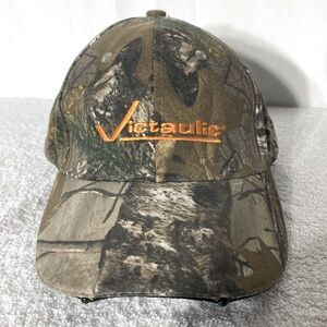 Realtree Victaulic Camouflage Baseball Cap With Lights NWT